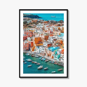 Naples Italy Colorful Poster Print No 2, Naples Italy Photo Art, Naples Italy Decor, Travel Print, Naples Italy Street Map Poster, City Map