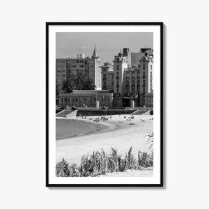 Montevideo Photo Poster Print, Montevideo Black and White Art, Montevideo Photography, Montevideo Travel, Montevideo Map Poster