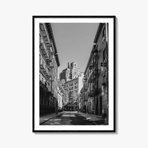 Impressão de pôster fotográfico do East Village, Nova York, arte de parede em preto e branco do East Village, Nova York, fotografia, viagem, pôster de mapa