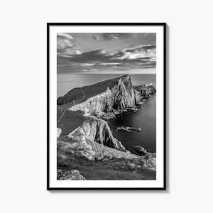 Schottland Foto Poster Druck, Schottland Schwarz Weiß Wand Kunst, Schottland Wand Fotografie, Schottland Reise, Schottland Karte Poster