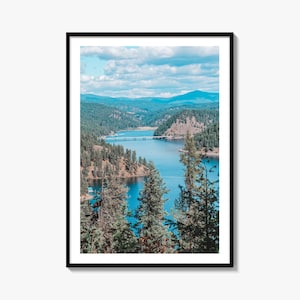 Lake Coeur d'Alene Fine Art Photo Print, Idaho USA Wall Decor Poster
