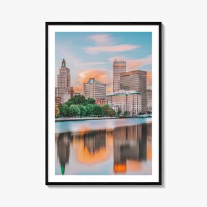 Providence Colorful Poster Print No 1, Providence Photo Wall Art, Decor, Providence Travel Print, Providence Street Map Poster, City Map