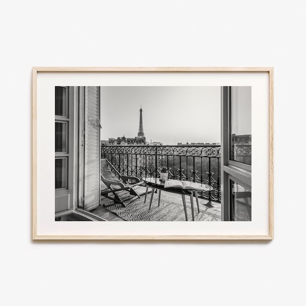 Paris Photo Poster Print Horizontal No 1, Paris Black and White Wall Art, Paris Wall Photography, Paris Travel, Paris Map Poster