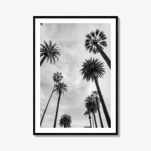 Santa Monica Foto Poster Druck Nr. 1, Santa Monica Schwarz und Weiß, Wandkunst, Santa Monica Wand Fotografie, Reise, Karte Poster