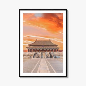 Beijing Colorful Poster Print No 2, Beijing Photo Wall Art, Beijing Wall Decor, Beijing Travel Print, Beijing Street Map Poster, City Map