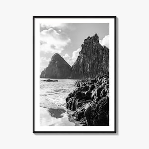 Brazil Photo Poster Print, Brazil Black and White Wall Art, Brazil Wall Photography, Brazil Travel, Brazil Map Poster