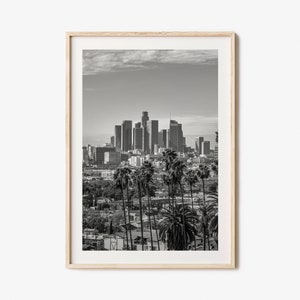 Los Angeles Photo Poster Print No 1, Los Angeles Black and White Wall Art, Los Angeles Photography, Los Angeles Travel, Los Angeles Map