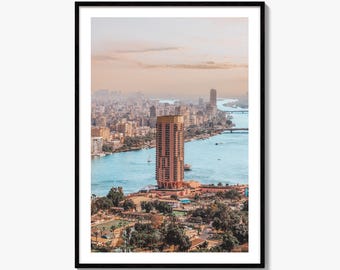 Cairo Fine Art Photo Print, Egypt Wall Decor, Downtown Poster