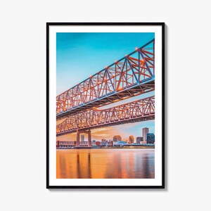 Mississippi Fluss Fotokunst, Mississippi Fluss Dekor, Reise Karte Poster, Stadt Karte Poster, Mississippi Fluss Fotokunst
