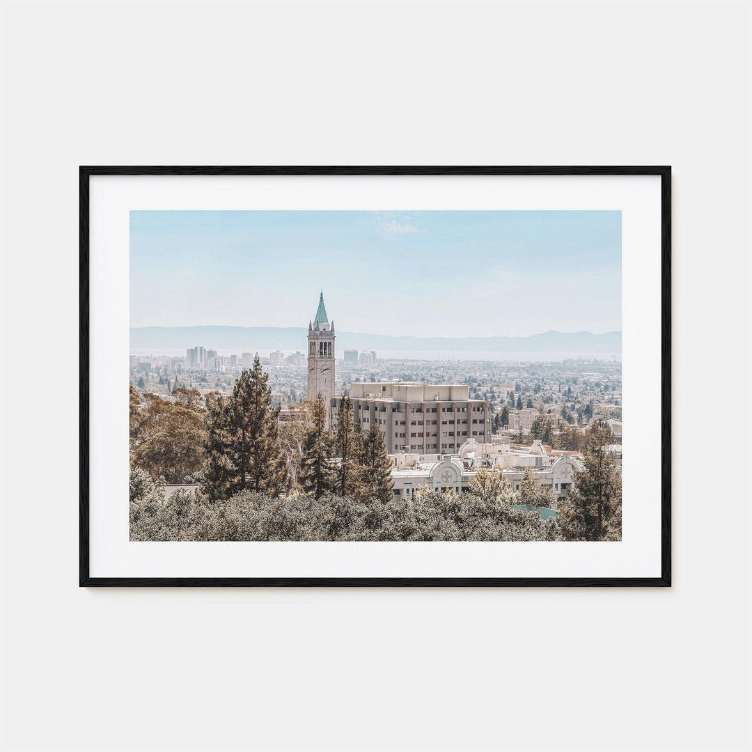 Berkeley Colorful Poster Print Horizontal, Berkeley Photo Wall Art ...