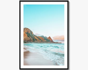 Tunnels Beach Fine Art Photo Print, Kauai Hawaii, Wall Art Poster, Hanalei, Haena