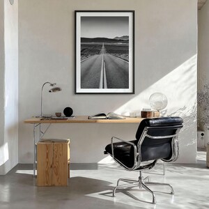 California Black and White Fine Art Photo Print, Route 66, USA Wall Decor Poster image 2