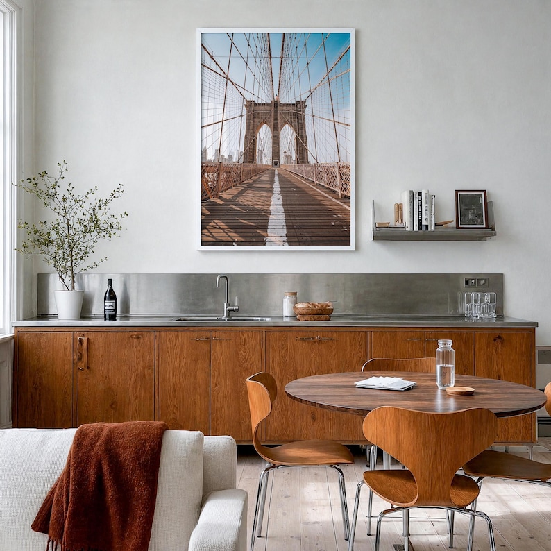 Brooklyn Bridge Fine Art Photo Print, New York City Poster Wall Decor image 7