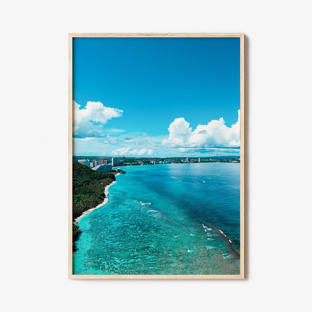 Guam Colorful Poster Print No 1, Guam Photo Wall Art, Guam Wall Decor