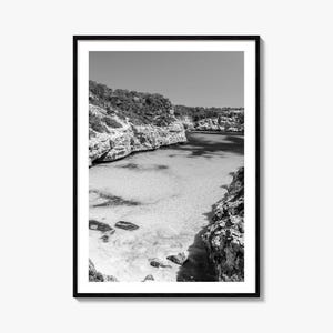 Mallorca Photo Poster Print, Mallorca Black and White Wall Art, Mallorca Wall Photography, Mallorca Travel, Mallorca Map Poster