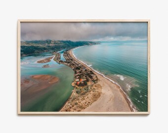 Stinson Beach Colorful Poster Print Horizontal, Stinson Beach Photo Wall Art, Stinson Beach Decor, Travel Print, Street Map Poster, City Map