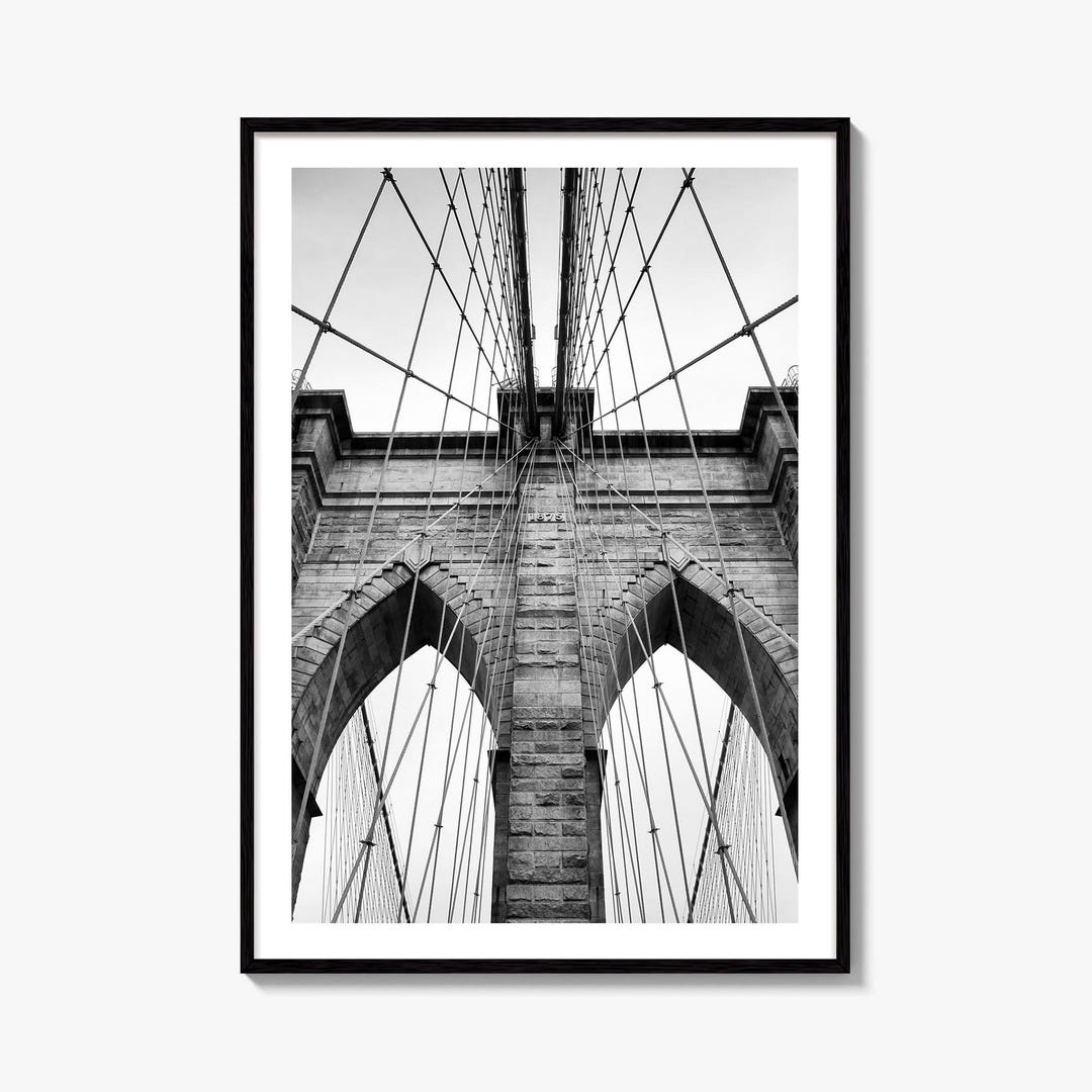 Brooklyn Bridge Black and White Fine Art Photo Print, New York City ...