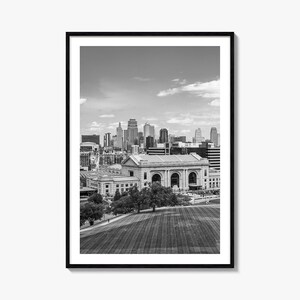 Kansas City Foto Poster Druck Nr. 1, Kansas City Schwarzweiß, Kansas City Fotografie, Kansas City Reise, Karte Poster
