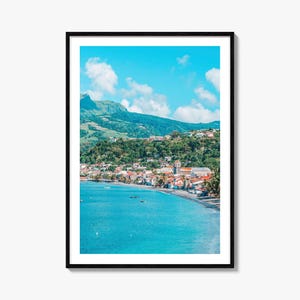 Martinique Colorful Poster Print, Martinique Photo Wall Art, Martinique Wall Decor, Travel Print, Martinique Street Map Poster, City Map