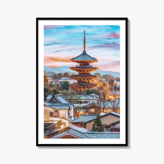 Kyoto Fine Art Photo Print, Higashiyama District, Japan Cityscape