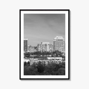 Colorado Springs Foto Poster Druck, Colorado Springs Schwarz weiß Kunst, Colorado Springs Wand Fotografie, Reise, Karte Poster