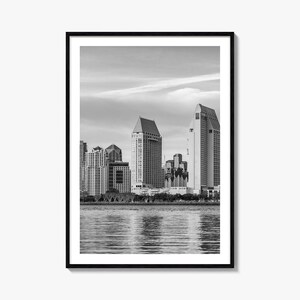 San Diego Foto Poster Nr. 1, San Diego Schwarzweiß Kunst, San Diego Fotografie, San Diego Reise, San Diego Karte Poster