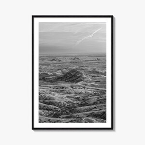 South Dakota Foto Poster Druck, South Dakota Schwarzweiß Wandkunst, Wand Fotografie, Reise, South Dakota Karte Poster