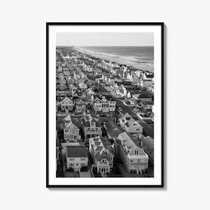Jersey Shore Foto Poster Druck, Jersey Shore Schwarzweiß Kunst, Fotografie, Jersey Shore Reise, Jersey Shore Karte Poster
