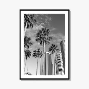 Poster fotografico di Tampa n. 3, stampa artistica in bianco e nero su Tampa, fotografia di Tampa, viaggi a Tampa, poster con mappa di Tampa