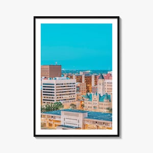 Wichita Skyline Fine Art Photo Print, Kansas Wall Poster, USA