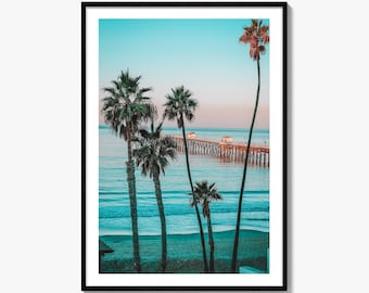 Süd-Kalifornien Fine Art Foto Druck, Pier Wand dekor, USA Poster, SoCal