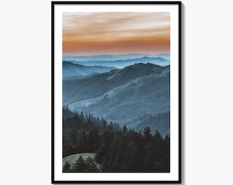 Marin County Fine Art Photo Print, California, USA, Landscape Poster