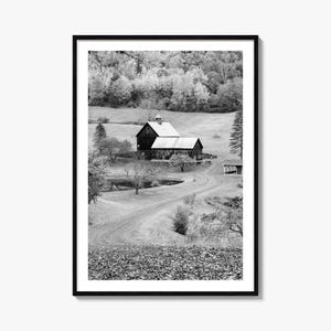 New England Photo Poster Print, New England Black and White Wall Art, New England Photography, New England Travel, Map Poster