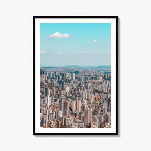 Belo Horizonte Bunt Poster Druck, Belo Horizonte Foto Wandkunst, Belo Horizonte Wanddekor, Reise Druck, Straßenkarte Poster, Stadt Karte
