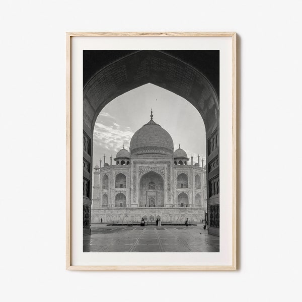 India Photo Poster Print, India Black and White Wall Art, India Wall Photography, India Travel, India Map Poster