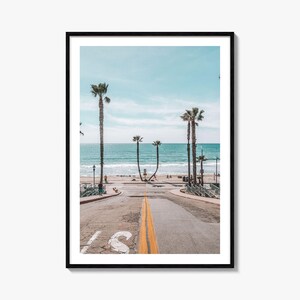 Póster colorido de Oceanside n.º 2, fotografía artística de Oceanside, decoración de Oceanside, póster de viaje de Oceanside, póster de mapa callejero de Oceanside, mapa de la ciudad