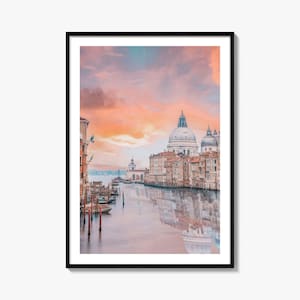 Venice Colorful Poster Print No 1, Venice Photo Wall Art, Venice Wall Decor, Venice Travel Print, Venice Street Map Poster, City Map