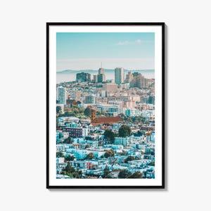 San Francisco Colorful Poster Print No 5, San Francisco Photo Art, San Francisco Decor, Travel Print, San Francisco Street Map Poster