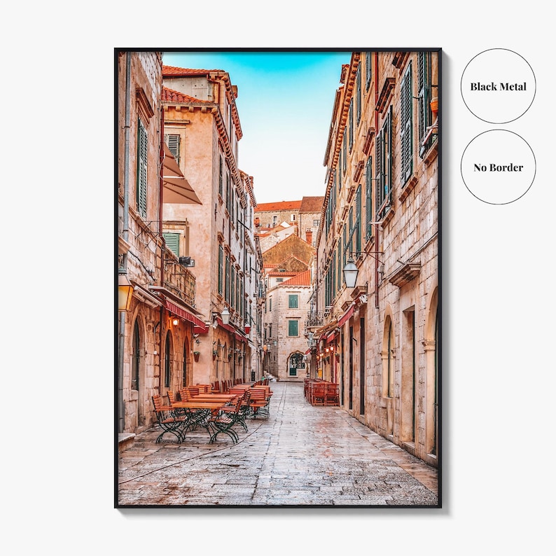 Dubrovnik Croatia Fine Art Photo Print, Old Town Stradun, Ragusa, Wall Poster image 18