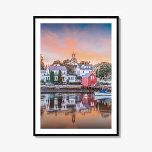 Portsmouth New Hampshire Colorful Poster Print, Portsmouth New Hampshire Photo Wall Art, Decor, Travel Print, Street Map Poster, City Map