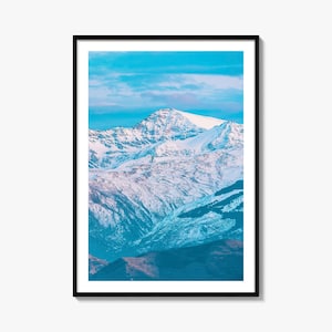 Sierra Nevada Colorful Poster Print, Sierra Nevada Photo Art, Sierra Nevada Decor, Sierra Nevada Travel Print, Street Map Poster, City Map