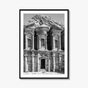 Jordanien Foto Poster, Jordanien Schwarzweiß Wandkunst, Jordanien Wand Fotografie, Jordanien Reise, Jordanien Karte Poster