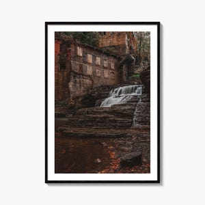 Ithaca Colorful Poster Print No 2, Ithaca Photo Wall Art, Ithaca Wall Decor, Ithaca Travel Print, Ithaca Street Map Poster, City Map