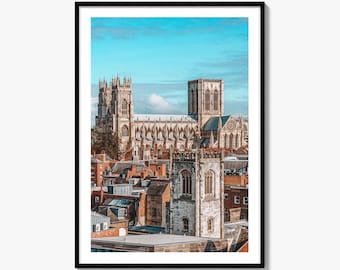 York Minster Cathedral England Fine Art Photo Print, UK Poster, Wall Decor