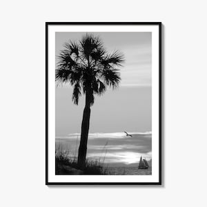 Clearwater Poster Druck Nr. 3, Clearwater Schwarz-weiß Kunst, Clearwater Fotografie, Clearwater Travel, Clearwater Map Poster