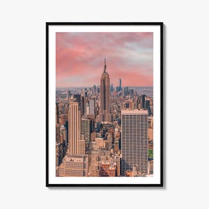 New York City bunter Poster-Druck Nr. 1, New York City Fotokunst, New York City Dekor, New York City Reisedruck, Straßenkarte Poster