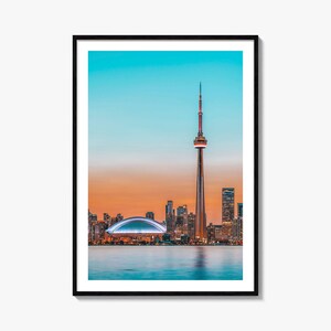Toronto kleurrijke posterafdruk nr. 2, Toronto fotomuurkunst, Toronto wanddecor, Toronto reisafdruk, poster Toronto stratenplan, stadsplattegrond