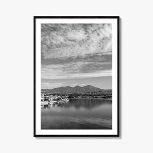 Impresión de póster fotográfico de Mission Viejo, arte mural en blanco y negro de Mission Viejo, fotografía de pared de Mission Viejo, viajes, póster de mapa