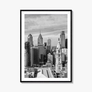 Philadelphia Foto Poster Druck Nr. 1, Philadelphia Schwarz Weiß Wandkunst, Philadelphia Wall Fotografie, Reise, Karte Poster