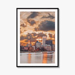 Providence Colorful Poster Print No 2, Providence Photo Wall Art, Decor, Providence Travel Print, Providence Street Map Poster, City Map